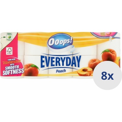 Ooops! Everyday Peach 3-vrstvový 8 x 10 ks