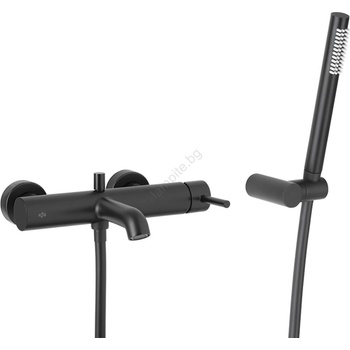 Armatura 5034-520-81 - К-кт за баня със смесител MOZA матов черен (KF0037)