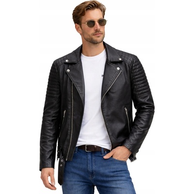 J.Style prechodná jarná ramoneska biker čierna