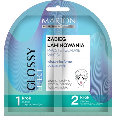 Marion Professional Glossy Effect profesionálne laminovanie Jednoduché a hladké vlasy 20 ml