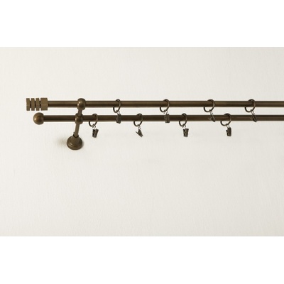 Garol Garnýž kovová antik Kvadrát new attractive dvouřadá 120 cm