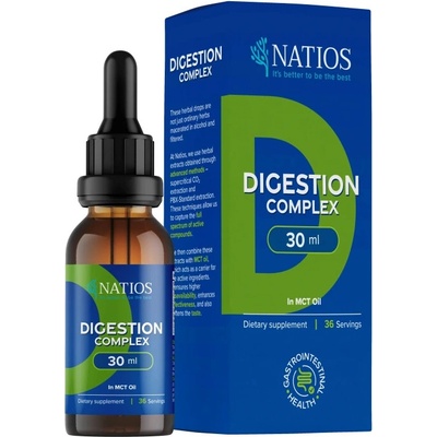 Natios Digestion Complex Bylinné kvapky v MCT oleji 30 ml