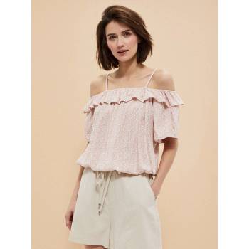 Moodo Светлорозова дамска шарена блуза Moodo Moodo | Rozov | ЖЕНИ | XS