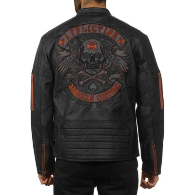 Affliction bunda Black Bird 110OW408-BKOG Blk/orange