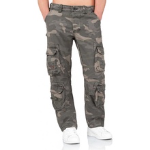 Nohavice Surplus Airborne Slimmy pánske cargo blackcamo