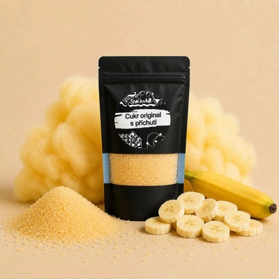 SnackAir Cukr Banán na cukrovou vatu a sladký popcorn 200 g
