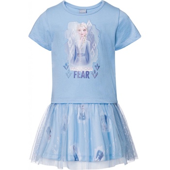 Dievčenské šaty s tylovou sukňou Ľadové kráľovstvo