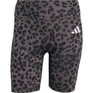 adidas Дамски клин Adidas Women's Optimé Essentials Workout Leopard Short Leggings - Grey Four / Grey Six / Black - размер XS (111-2132-0111)