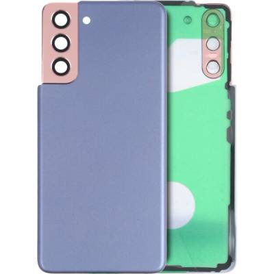 Zadní sklo + kryt kamery Samsung Galaxy S21 5G – fialová (Aftermarket Plus) SAM3565
