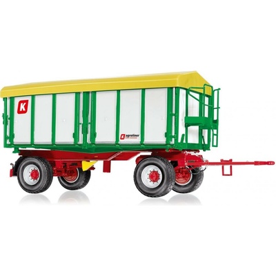 Wiking Model přívěsu s točnou Kroger Třístranný sklápěč 1:32