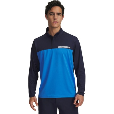 Under Armour T2G 1/4 ZIP 1389878-412 modrá