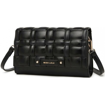 Klopnová dámská crossbody kabelka Ohto Černá