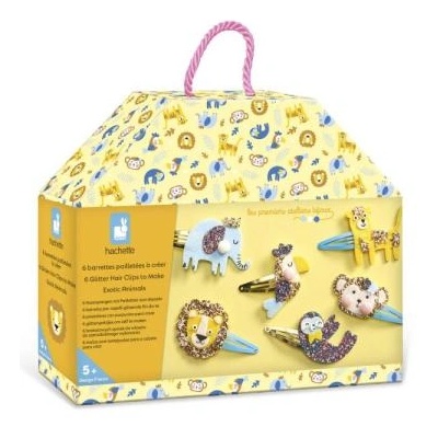 Janod Atelier Комплект за изработка на бижута Фиби за коса Екзотични животни