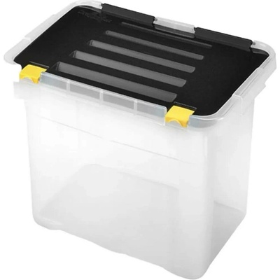 UTC Úložný box 100 l černá/čirá UT0122