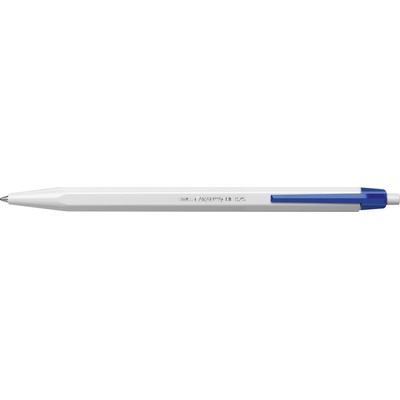 Caran d'Ache 825 ECO M 1mm modrá náplň bílé tělo