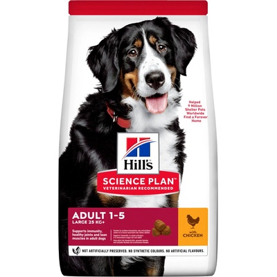 Hill's Science Plan Adult 1-5 Large s kuracím 14 kg