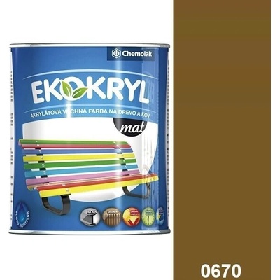Chemolak V 2045 EKOKRYL Matná 0670 0,6L