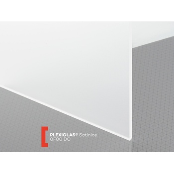 Röhm Pieskované plexisklo Plexiglas Satinice 10 mm 0F00 DC 2030 x 3050 mm číre 1 ks