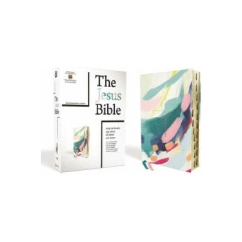 Image 1 of The Jesus Bible Artist Edition, Niv, Leathersoft, Multi-Color/Teal, Thumb Indexed, Comfort Print | Louie Giglio, Passion