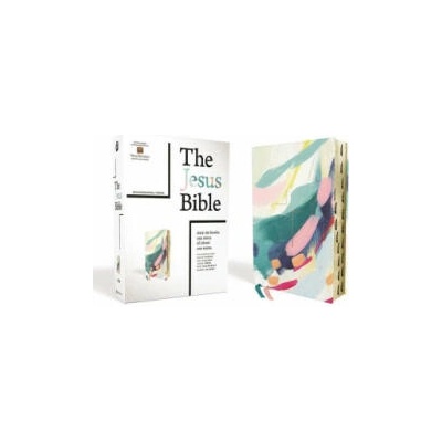 The Jesus Bible Artist Edition, Niv, Leathersoft, Multi-Color/Teal, Thumb Indexed, Comfort Print | Louie Giglio, Passion