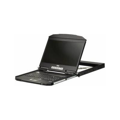 ATEN 1U Short Depth USB VGA Single Scandinavian Keyboard