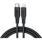 ACEFAST - Кабел за данни (C3-01) - Type-C към Lightning, 30W, 3A, Бързо зареждане, 1.2 м - Черен