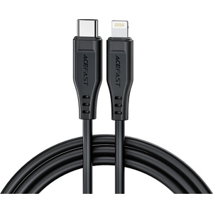 ACEFAST - Кабел за данни (C3-01) - Type-C към Lightning, 30W, 3A, Бързо зареждане, 1.2 м - Черен