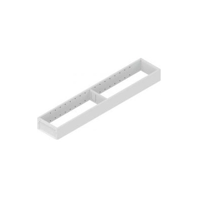 Zásuvkový rám- oceľový dizajn, šírka 100mm 550mm Hodvábná biela (SW)