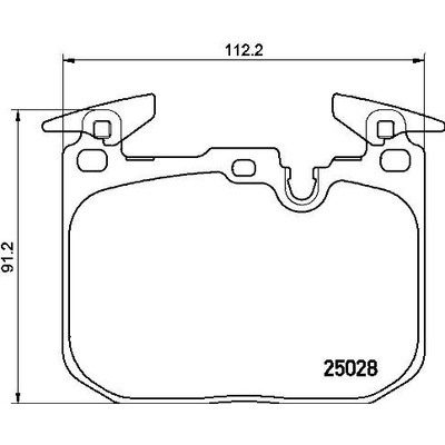 BREMBO Sada brzdových platničiek kotúčovej brzdy P06088