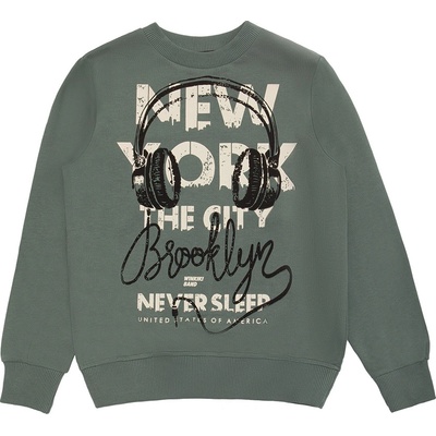 Winkiki Kids Wear Chlapecká mikina New York khaki