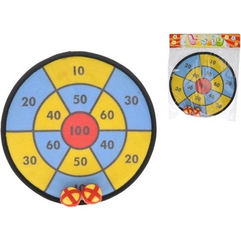 Terč na suchý zip 29cm +2ks míčky v sáčku