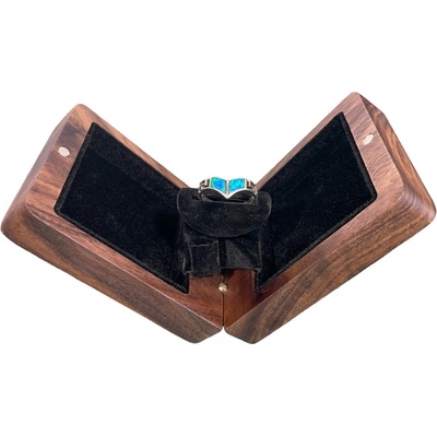 Wook dřevěná krabička na snubní prsten KINETIC 572 ořech – Zboží Dáma