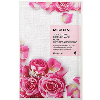 Mizon Joyful Time Essence Mask Rose, листова маска за лице с екстракт от роза (8809479166444)