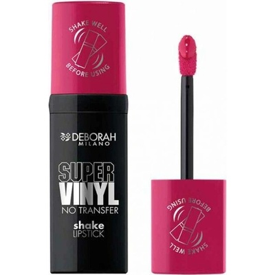 Deborah Milano dloutrvající tekutá rtěnka Super Vinyl, 03 Cherry Pink 4,4 g
