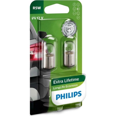 Philips LongerLife EcoVision R5W BA15s 12V 5W 2 ks