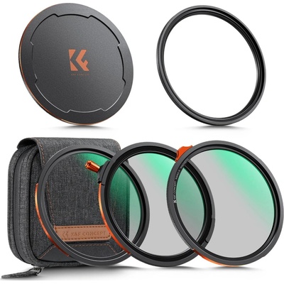 KF Concept sada magnetických filtrů Nano-X CPL + ND2-32 + Black Mist 1/4 + Magnetický redukční kroužek s krytkou a s pouzdrem (82mm) SKU.2500