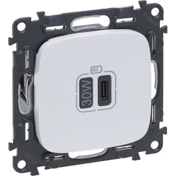 Legrand Розетка USB за зареждане тип C Power Delivery 30W цвят Бял Valena Allure (комплект с механизъм) - 755506 (755506)