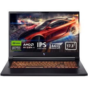 Acer Гейминг лаптоп Acer - Nitro V17 ANV17-61, 17.3'', FHD, Ryzen Al 5, 144 Hz, RTX 4050, 64 GB RAM (NH.QWKEX.00A_64ram)
