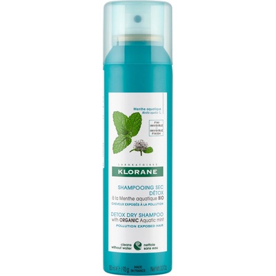 Klorane Suchý šampon máta vodní detox 150 ml