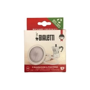 Bialetti 2 hliník sitko + silikonové tesnenie 3 ks