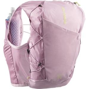Salomon Дамска раница за трейл бягане Salomon Women's Active Skin 12 Set Trail running backpack - Dawn Pink / Dusky Orchid / Butterfly (502-8393-0414)