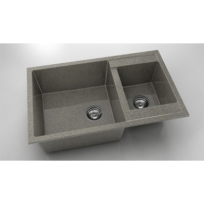 FAT Мивка Vanguard 233, Granicite, 940 Space Gray, с включен сифон