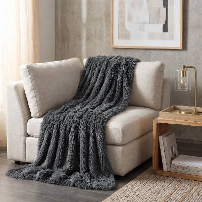 Mybesthome Deka z mikrovlákna TERCA antracit 150x200