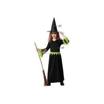 BigBuy Carnival Маскировъчен костюм за деца Зелен Вещица Размер 7-9 години 0c9f07