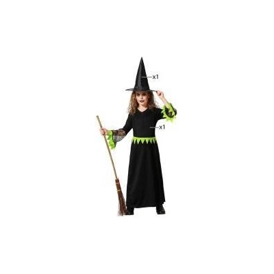 BigBuy Carnival Маскировъчен костюм за деца Зелен Вещица Размер 7-9 години 0c9f07