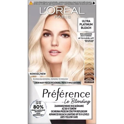 L'Oréal Préférence Le Blonding Ultra Platinum Bleach - Zesvětlovač na vlasy