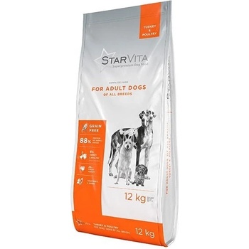 StarVita granule pro dospělé psy krůtí 12 kg