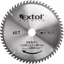EXTOL PREMIUM pilový kotouč s SK plátky, 400x2,8x30mm, 60T, šířka SK plátků 3,8mm