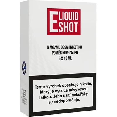 E-Liquid Shot Booster 6mg 50PG/50VG 5x10ml