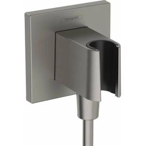 Hansgrohe Душ конектор с държач за душ Hansgrohe Fixfit E, четкан антрацит (26889340)